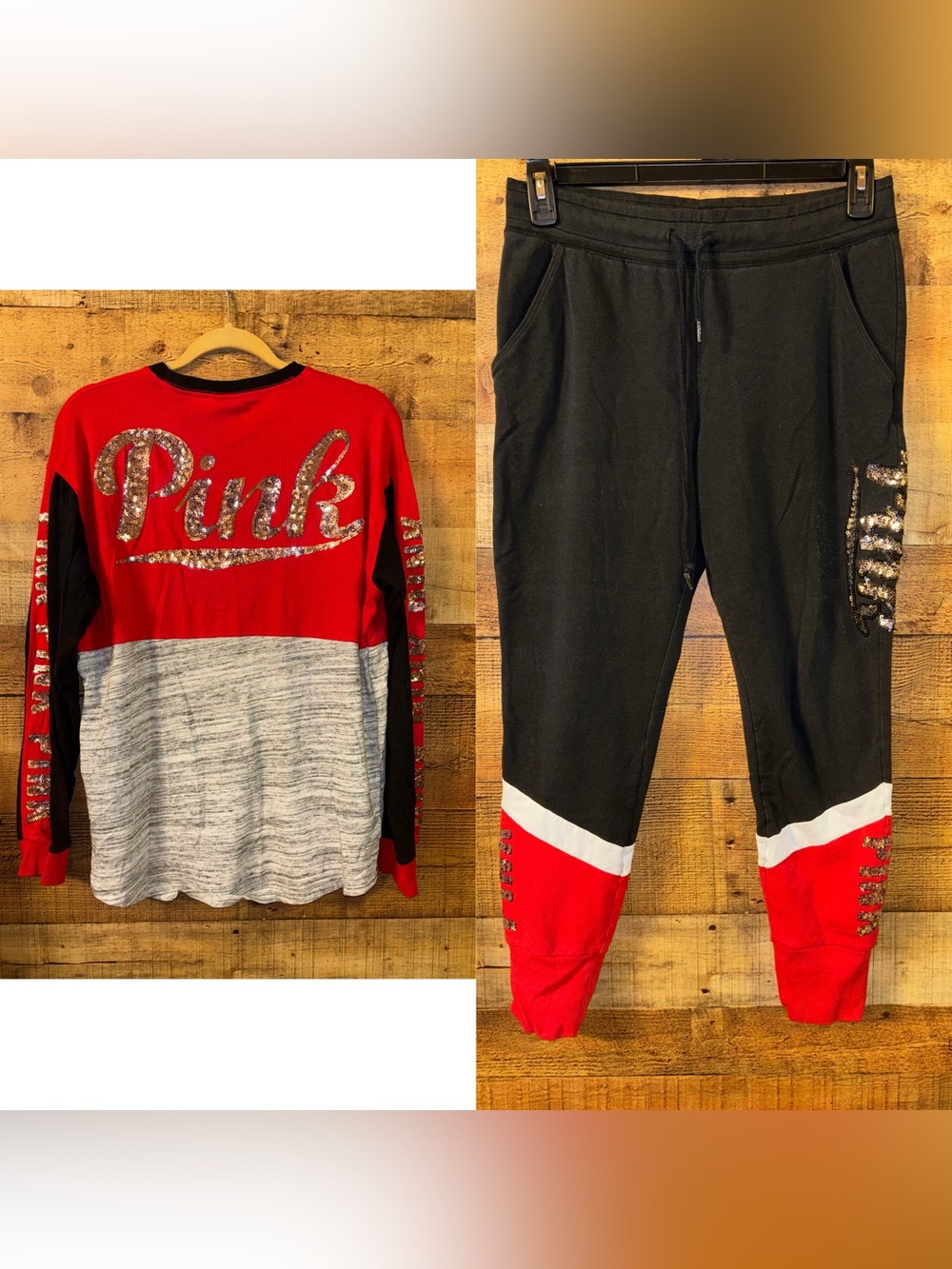 PINK Sequin Athleisure Set